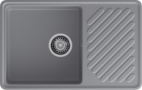 Кухонная мойка Granfest Quarz 52 темно-серый 75х48 цвет темно-серый поверхность матовая