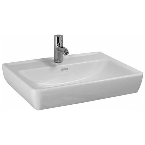 Раковина керамическая Laufen Pro 60 см 8.1895.2.000.104.1 подвесная цвет белый 1 отверстие под смеситель