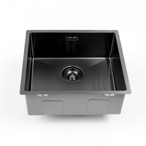 Кухонная мойка Grandex Aqua 5040603 49х44 цвет графит поверхность матовая