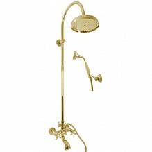 Смеситель для ванны и душа MORAVA RETRO MK359.5/3Z настенный золото