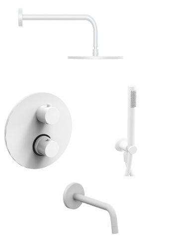 Душевая система Paffoni Light KITLIQ019BO045 встраиваемая в стену с термостатом