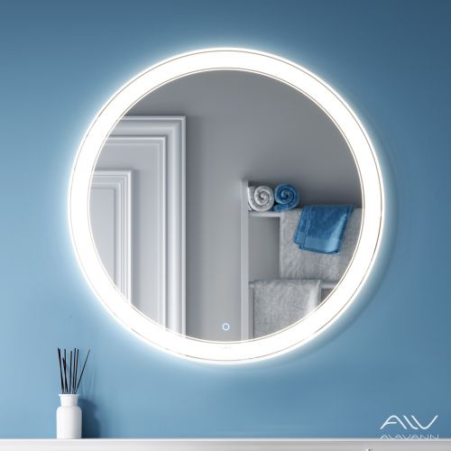 Зеркало в ванную Alavann Solis ALV0117009 80х80 цвет белый
