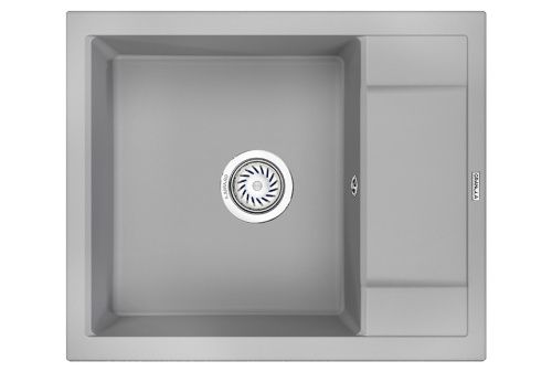 Кухонная мойка Granula 6002, АЛЮМИНИУМ 60х50 цвет серый поверхность матовая