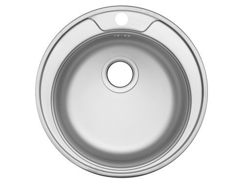 Кухонная мойка Ukinox Фаворит FAP510 -GT8K 0C 51х51 цвет хром поверхность полированная