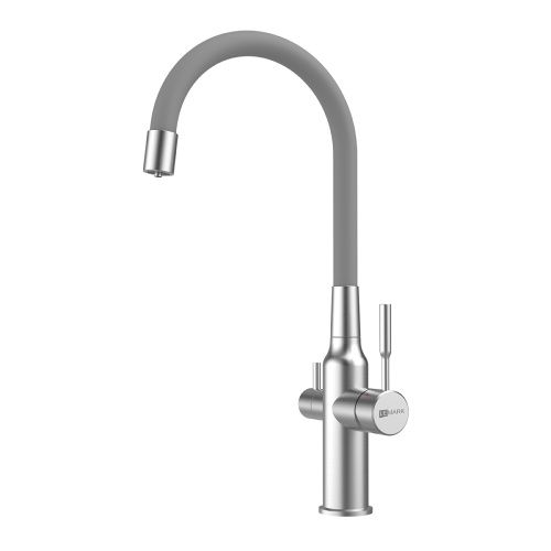 Смеситель для кухни LeMark Expert LM5083S-Gray на мойку сталь/серый