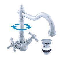 Смеситель RavSlezak MORAVA RETRO MK121.5/8 на раковину хром