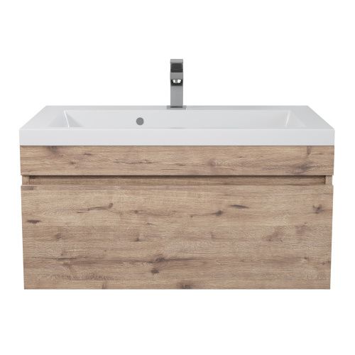 Тумба с раковиной Uperwood Eva 3930313471 74х48х35 цвет коричневый