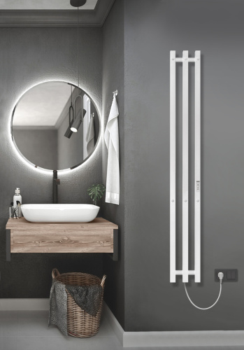 Полотенцесушитель Indigo Style PRO LSPRE120-13WMRt 13х120 электрический белый матовый