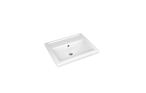 Раковина из сантехнического фарфора Kirovit Фостер Вн Крв82 50х40 накладная цвет белый