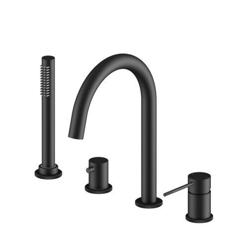 Смеситель Timo Saona 2320/03Y на борт ванны черный матовый