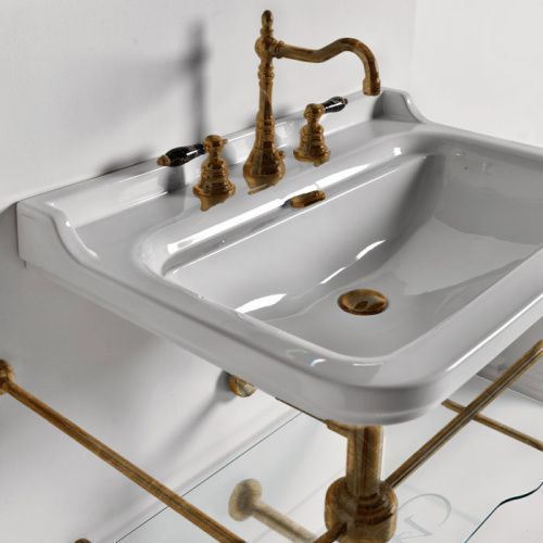 Консоль под раковину Kerasan Waldorf 9197K3br 80х55х92 напольная цвет бронза