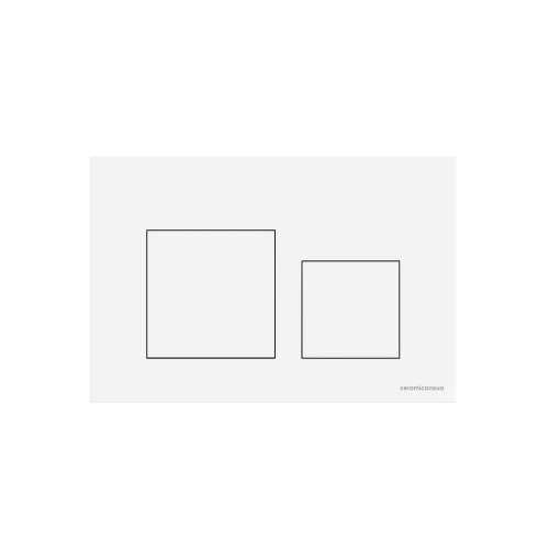 Клавиша смыва механическая Ceramica Nova Balance/Square CN12-002W цвет белый глянцевый