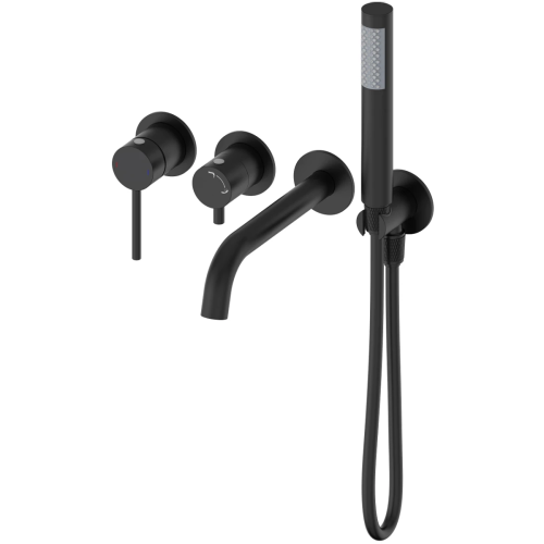 Смеситель для ванны Wonzon & Woghand Stick WW-889017-MB встраиваемый в стену черный