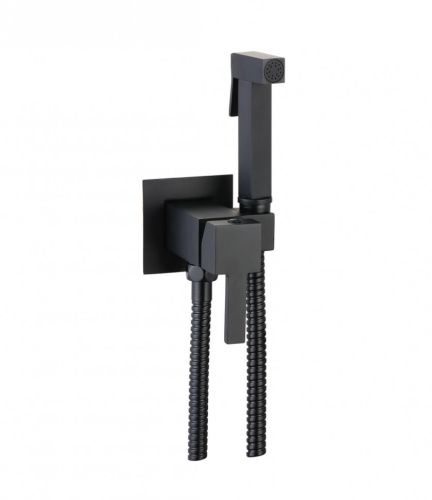 Гигиенический душ со смесителем Ceramalux KBS/001 черный матовый
