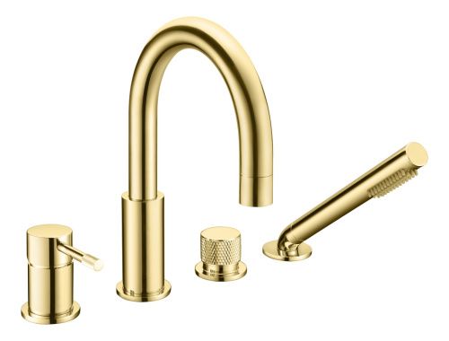 Смеситель Boheme Uno 460-G на борт ванны золото