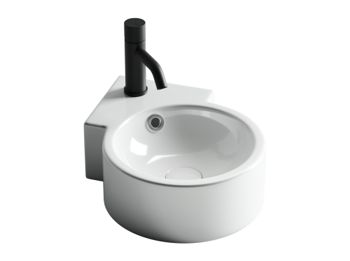 Раковина из сантехнического фарфора Ceramica Nova ELEMENT CN5019 31х41 подвесная цвет белый 1 отверстие под смеситель