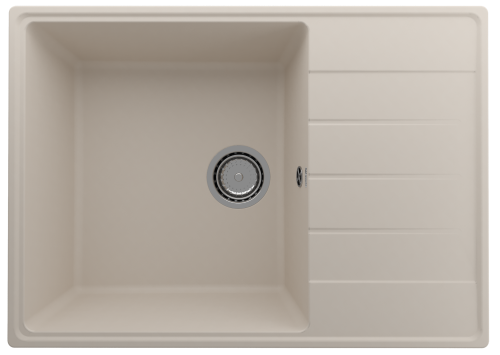 Кухонная мойка Ulgran Quartz Prima 700-02 70х50 цвет бежевый поверхность матовая