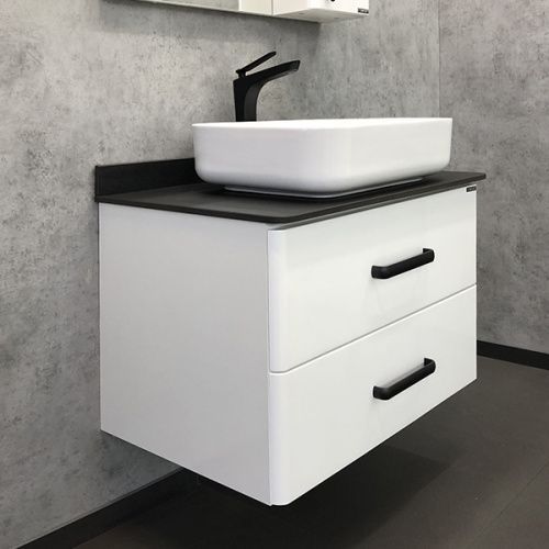 Тумба с раковиной Comforty Амстердам 00-00004668CF 75х50х65 подвесная цвет белый