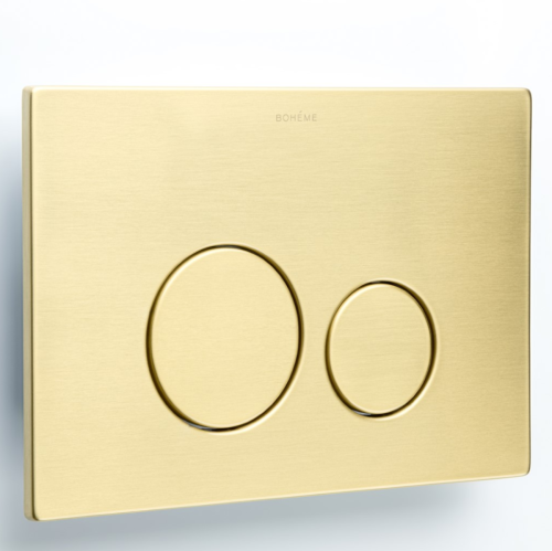 Клавиша смыва механическая Boheme 649-MG цвет золото матовое