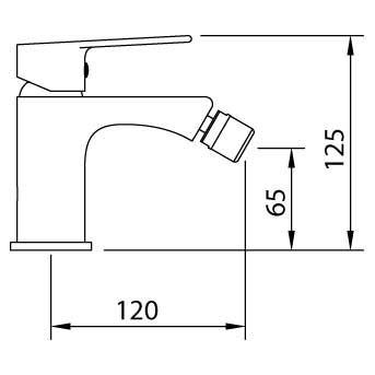 Смеситель Clever Agora Xtreme 60106 на биде хром - фото 2