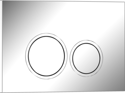 Клавиша смыва механическая Iberica Blanca ESTI-O IB.B082.003.002 цвет серый