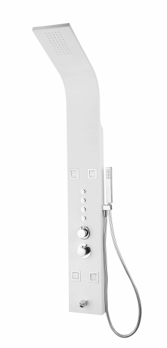 Душевая панель с термостатом (белая матовая) DENBERG DENBERG LT-203 прямоугольная настенная