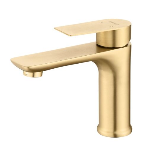 Смеситель ProHanss P35.10.03 на раковину золотой сатин