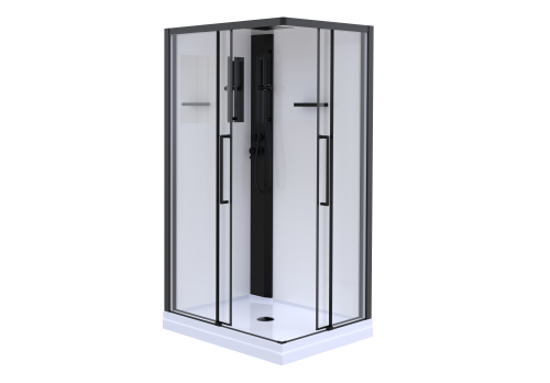 Душевая кабина Esbano MUSE ESKM108CKRR 100х80 прямоугольная с крышей ориентация правая