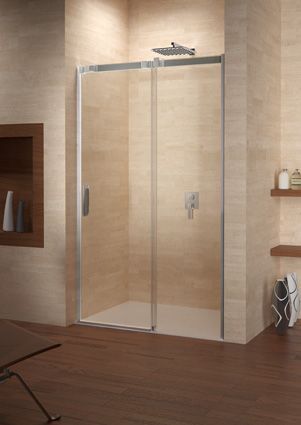 Душевая дверь Riho OCEAN G006003120 140х195 стекло прозрачное профиль хром глянцевый