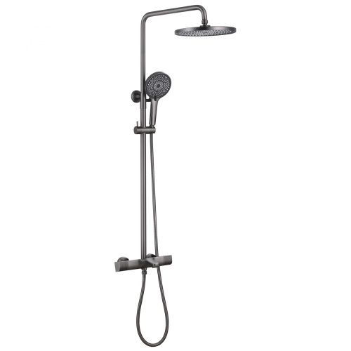 Душевая стойка ABBER AF8516NG настенная цвет никель с термостатом