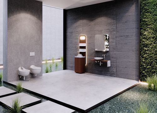 Шкаф-пенал Creavit Foglia FL3086.00 45х40х86