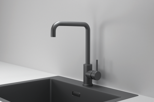 Смеситель для кухни Granula Kitchen Space 7110, ГРАФИТ МАТОВЫЙ на мойку графит матовый