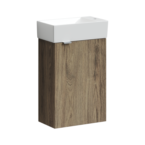 Тумба под раковину Sancos Mini MN35ECHR 36х21х50 подвесная цвет дуб чарльстон