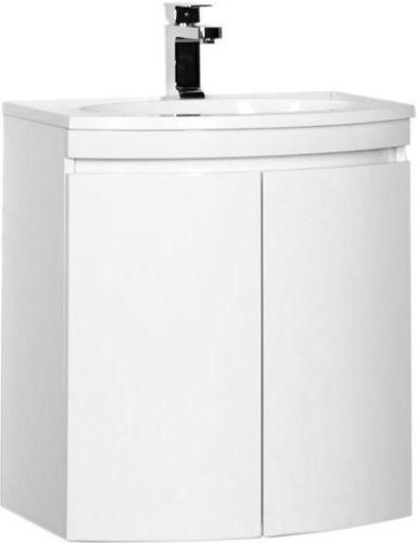 Тумба с раковиной De Aqua Токката 167128 59х42х64 напольная/подвесная цвет белый