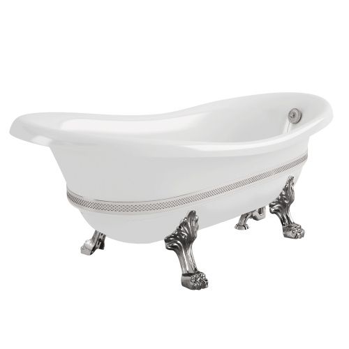 Ванна из искусственного мрамора Migliore BELLA DECOR 26990 170х80 отдельностоящая овальная с ножками