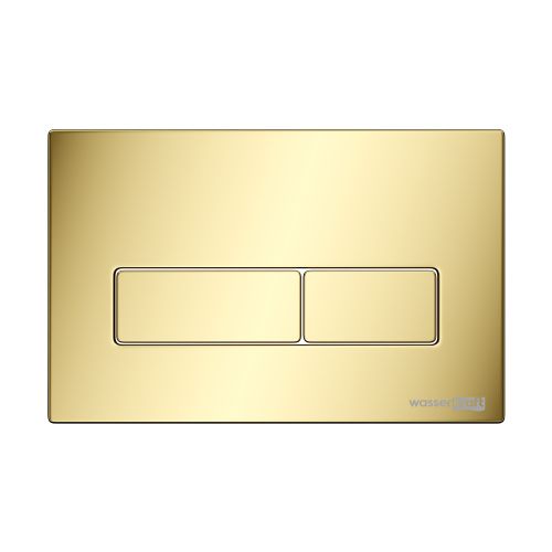 Клавиша смыва механическая Wasserkraft PG03 цвет золото глянцевое