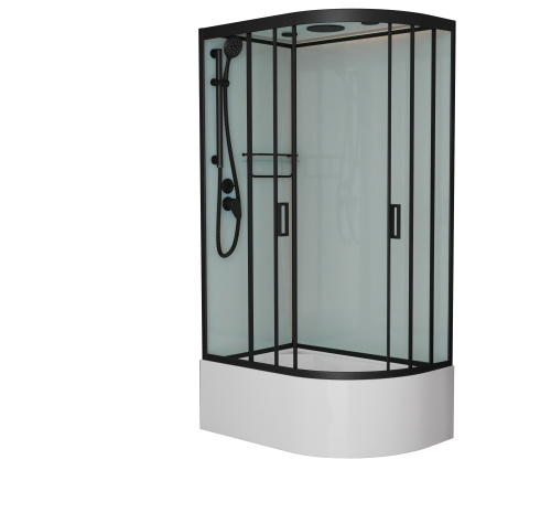 Душевая кабина Frank 151009 120х80 с крышей ориентация левая