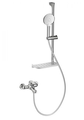 Душевой гарнитур со смесителем Wonzon & Woghand Alfa WW-AE3201-CR настенный хром