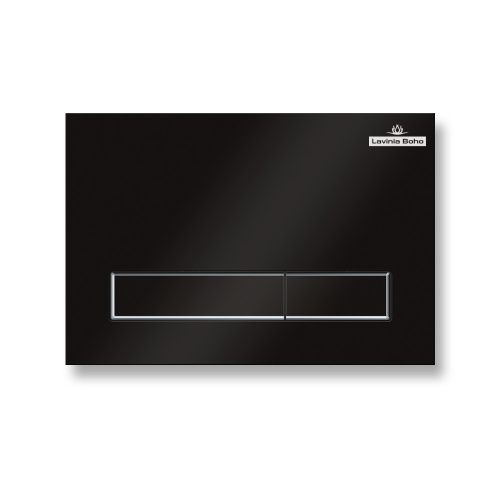 Клавиша смыва механическая Lavinia Boho RelFix 380501MB цвет черный матовый/хром