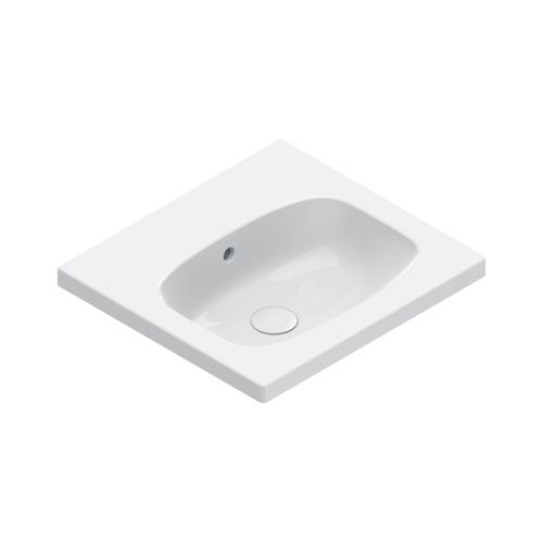 Раковина керамическая Catalano Alvea 50 см 620500001 подвесная цвет белый без отверстий под смеситель