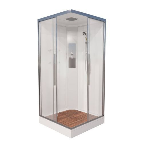 Душевая кабина AvaCan K K2010 100х100 прямоугольная с крышей ориентация универсальная