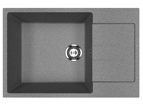 Кухонная мойка Ulgran Classic U-602-309 76х50 цвет темно-серый