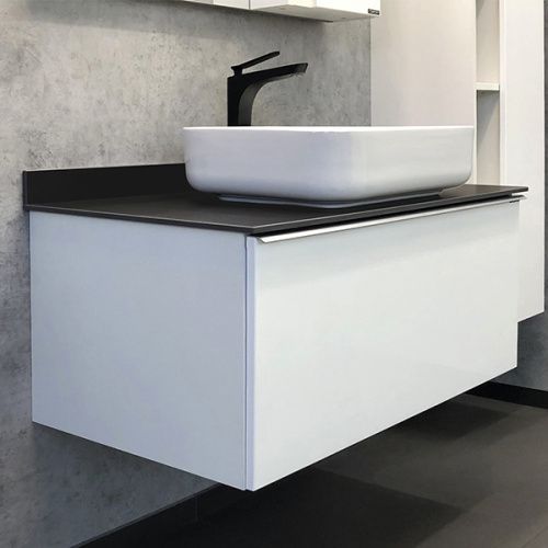 Тумба с раковиной Comforty Милан 00-00014426CF 91х52х55 подвесная цвет белый