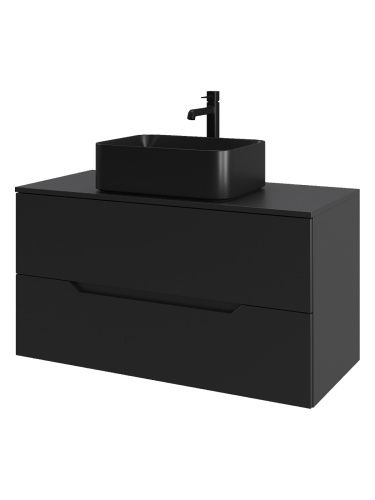 Тумба с раковиной Orange Line Li-100TubMDF+B02-460MB 101х46х68