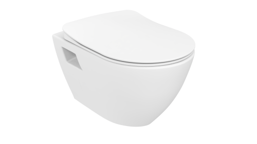 Чаша унитаза подвесная Creavit Terra TP329-11CB00E-0000 цвет белый без сиденья смыв торнадо