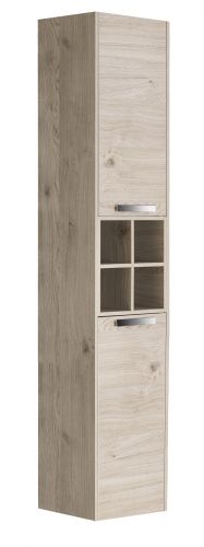 Шкаф-пенал Roca Lago 7857297444 35х28х166 подвесной цвет дуб светлый