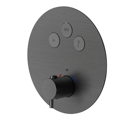 Смеситель для душа Newform X-STEEL 316 70427EX.59.064 встраиваемый в стену оружейная сталь с термостатом