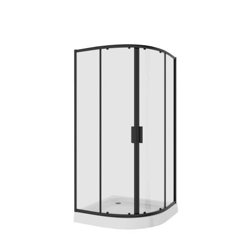 Душевой уголок Niagara Nova 68070811BLACK 100х100 стекло прозрачное профиль черный без поддона