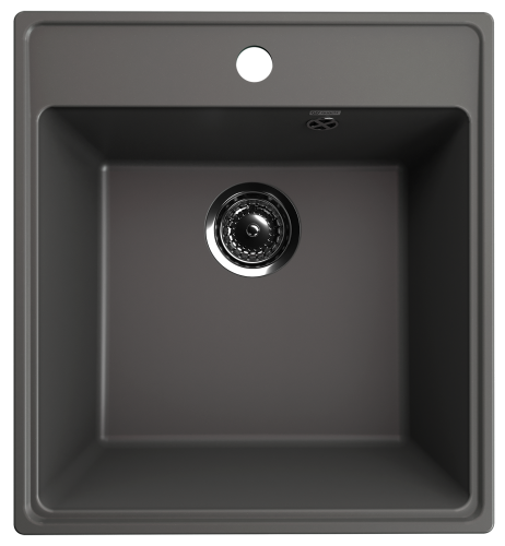 Кухонная мойка Ulgran Quartz Forte 460-09 46х50 цвет графит