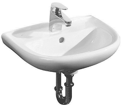 Раковина из санфаянса Jika Deep 8.1061.1.000.104.9 50х41 подвесная цвет белый 1 отверстие под смеситель